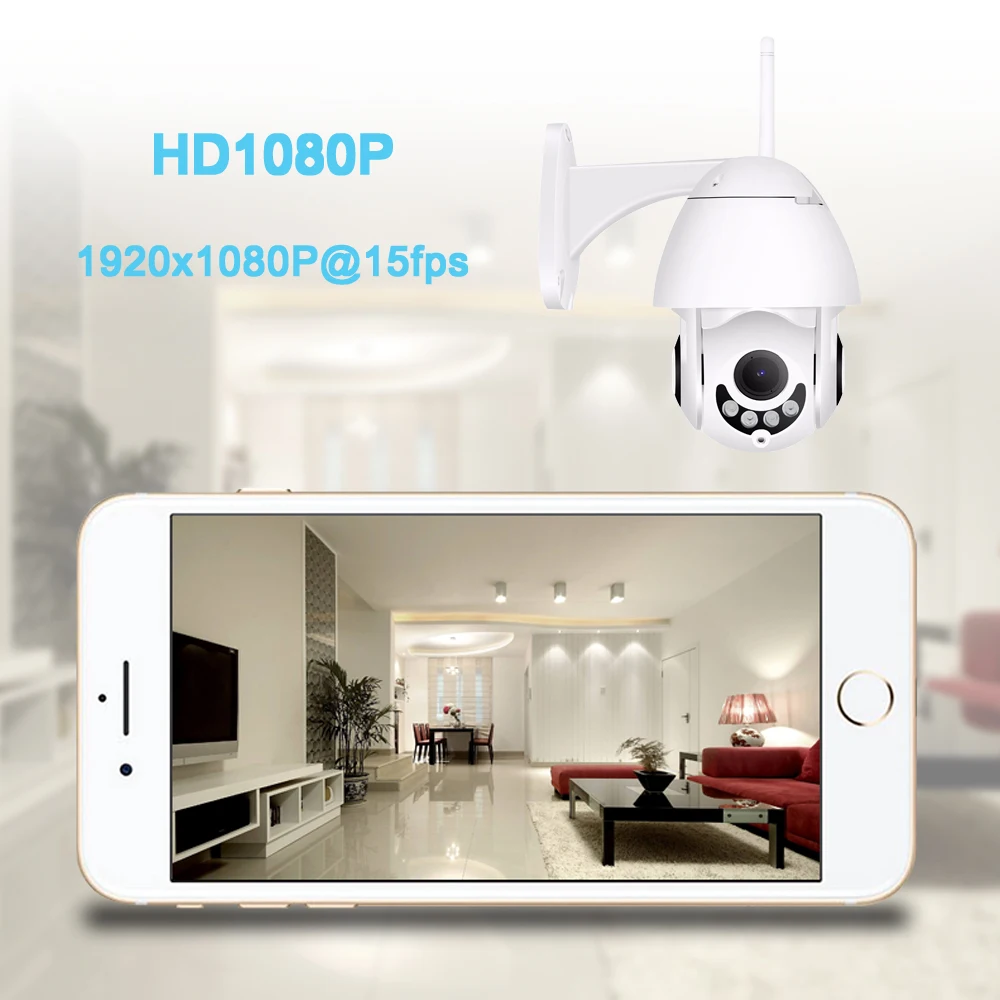 Hamrotte WIFI камера HD1080P мини панорамирование/наклон IP ночного видения Двусторонняя