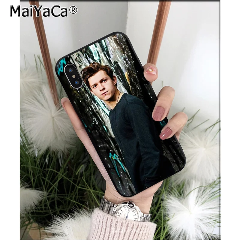 MaiYaCa Человек-паук том Холланд ТПУ Мягкие аксессуары для телефона чехол Apple iPhone 8 7 6