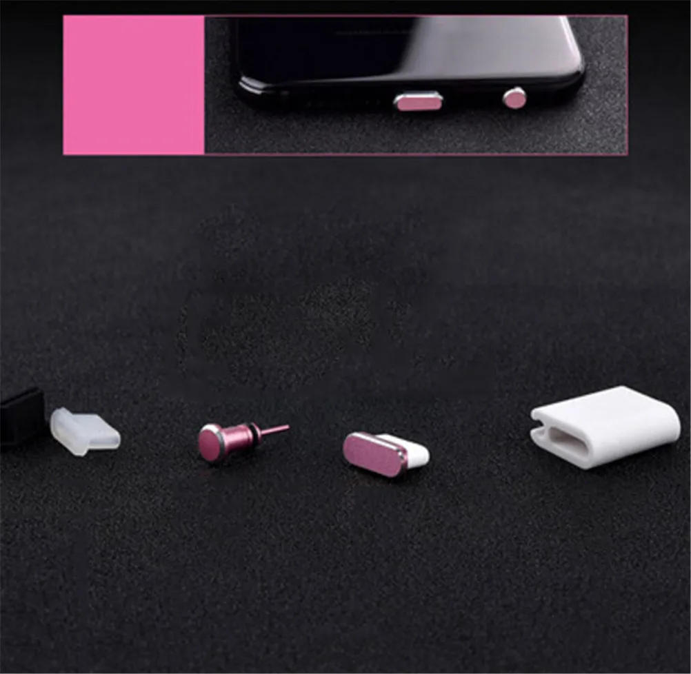 1 комплект пылезащитный чехол для iPhone X 8 7 6S Plus Android Type C разъем зарядки наушников USB