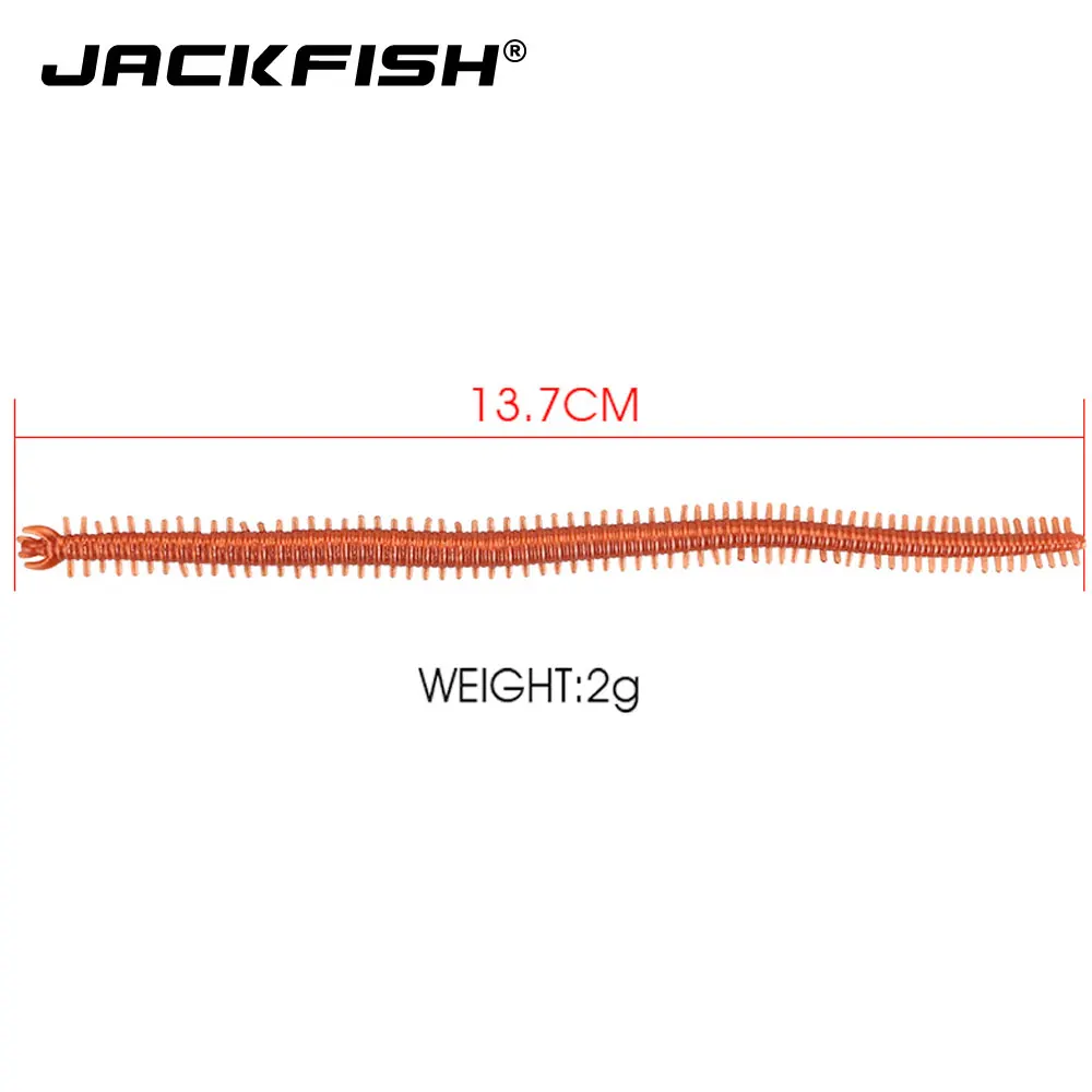 JACKFISH мягкий червь 10 шт./лот мягкая рыболовная приманка Мормышка 13 7 см/2 г Мягкая