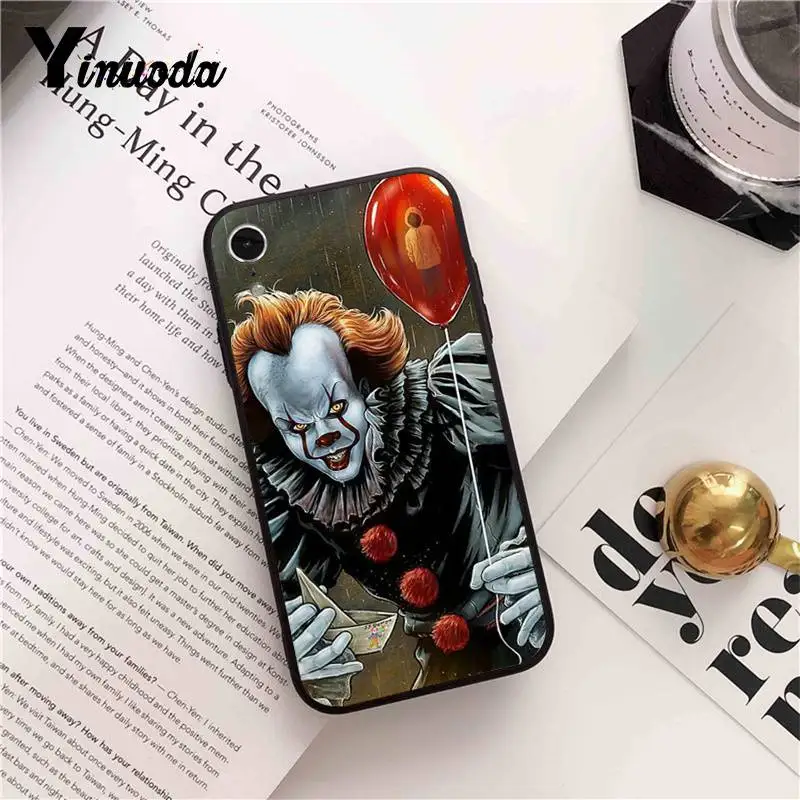 A11 Yinuoda это Pennywise клоун ужас мягкий резиновый черный чехол для телефона для iPhone 5 5Sx 6 7 7plus 8 8Plus X XS MAX XR 10 Чехол - Цвет: A11