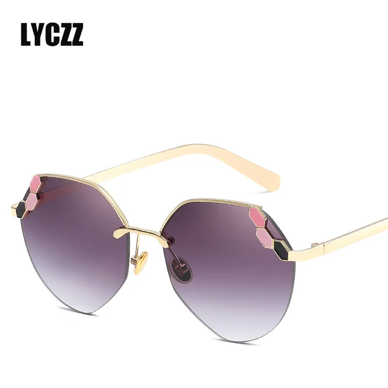 LYCZZ Trend солнцезащитные hd очки дорожные оттенки круглые линзы океана фирменный