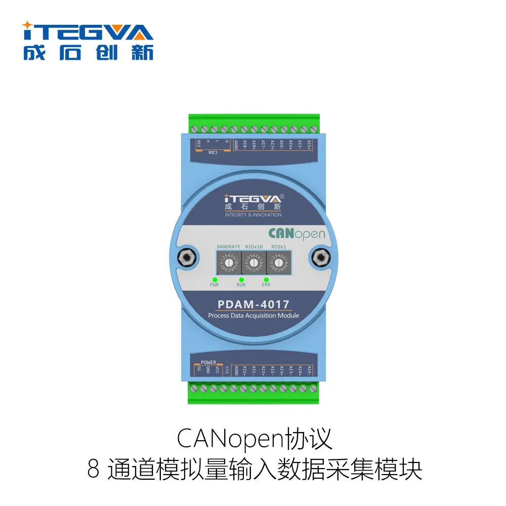 

CANopen Protocol 8-канальный аналоговый входной модуль сбора данных PDAM-4017