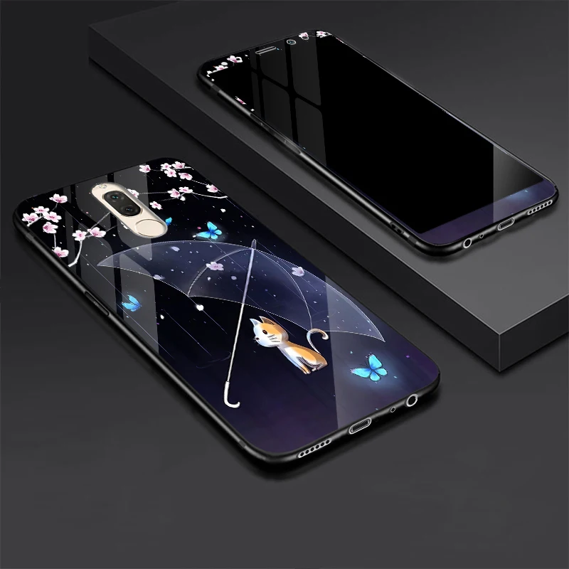 Для Huawei Mate 10 Lite чехол из закаленного стекла + Закаленное стекло Защитная пленка