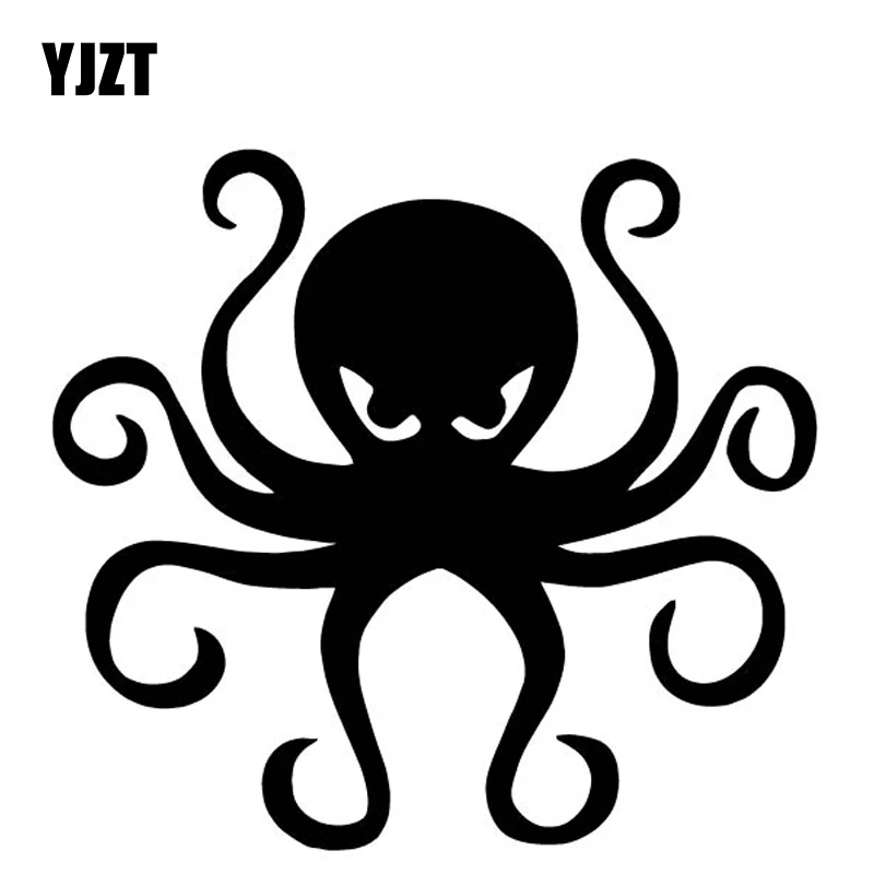 YJZT 16 7 см * 15 5 Осьминог мультфильм наклейки для автомобиля Декор кузова аксессуары