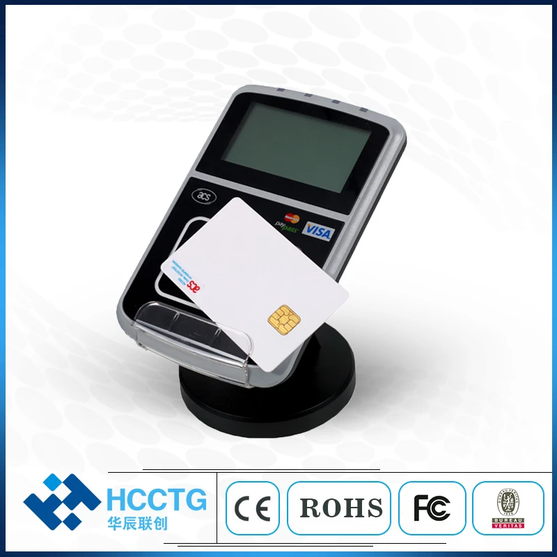 13,56 МГц USB+ RJ45 Интеллектуальный бесконтактный считыватель E-Banking и e-Payment с lcd+ SDK Kit-ACR123