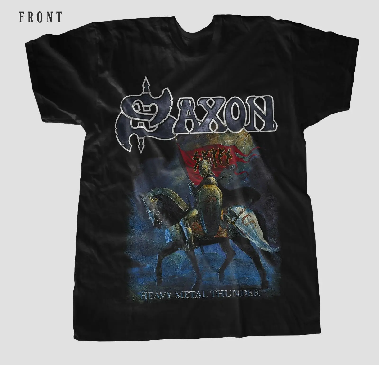 Саксонской тяжелый металл гром Accept Helloween T_shirt sizes: S чтобы 7XL|Мужские футболки| |