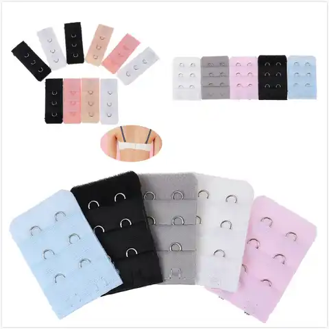 5/10pcs Ladies Extended Lengthened Belt Bra Extenders 3 Rows 2 Hooks Or 1 Rows Extension Accessories For Underwear