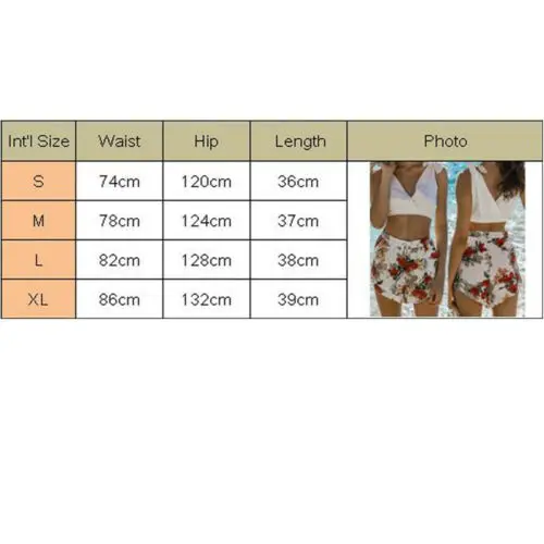 

Trendy Women Shorts High Waist Loose Summer Casual Floral Print Beach Bottom Polyester Shorts One Pieces Woman Shorts