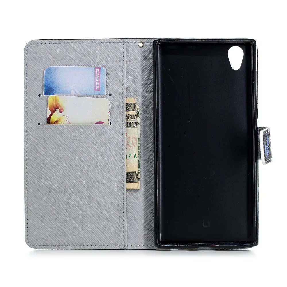 Чехол бумажник для Sony Xperia L3 E6 L1 L2 Dual G3311 G3312 G3313 H3311 H3321 флип чехол из искусственной