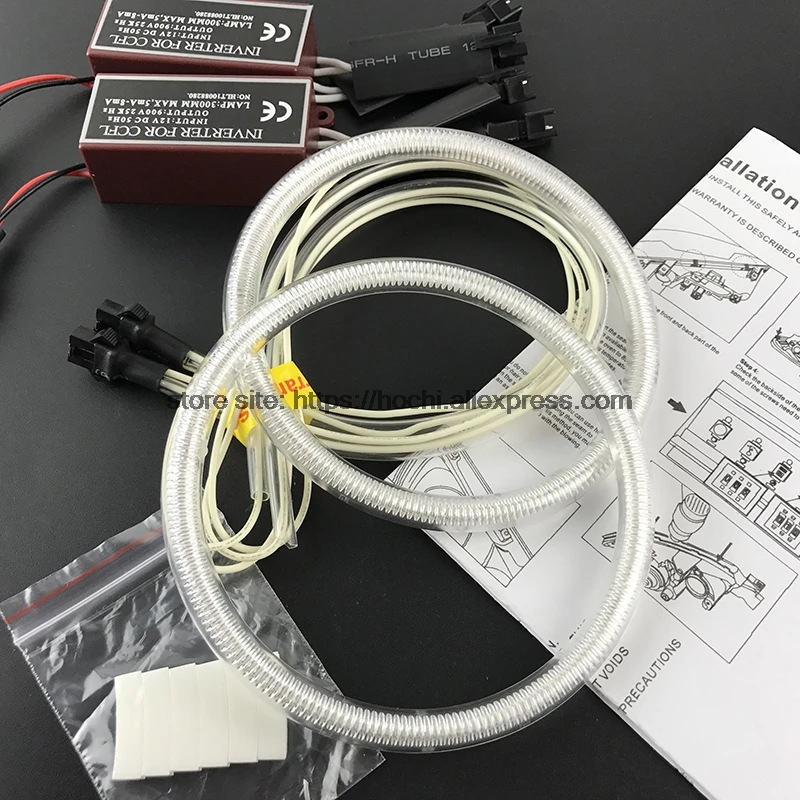 HochiTech ccfl комплект ангельских глаз белый 6000k гало кольца фара для Hyundai ix35 2010 2011