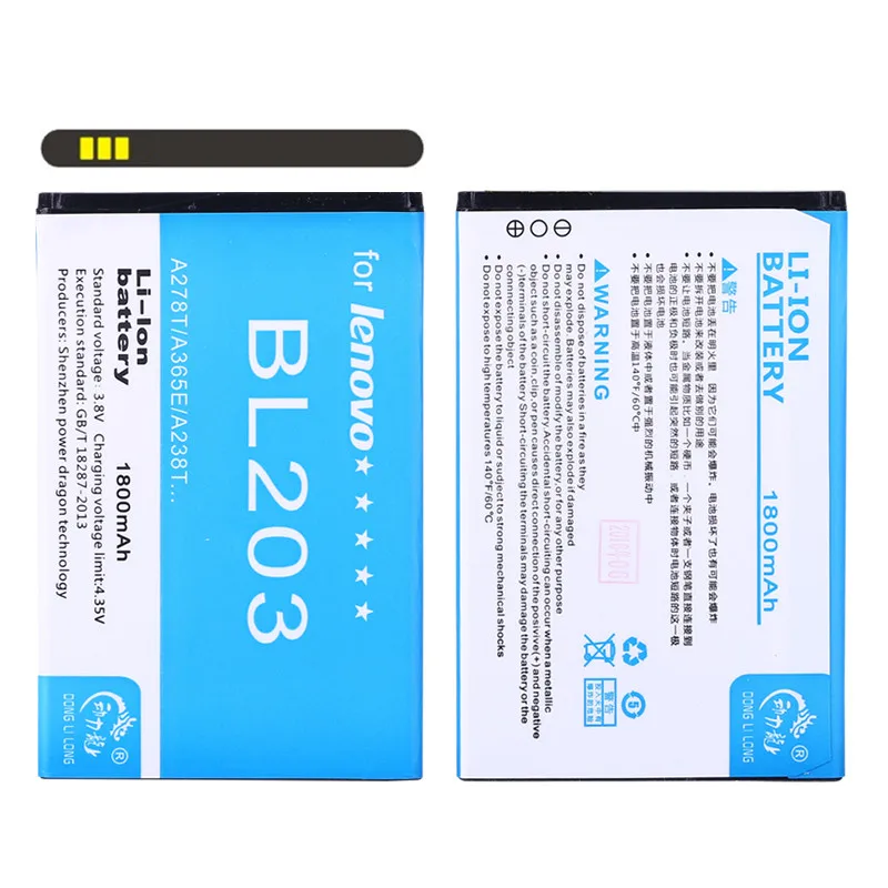 2019 Новый 1800mAh BL203 Аккумулятор для Lenovo A66 A278T A365E A308T A369 A318T A385E|bl203 battery for lenovo|mobile phone