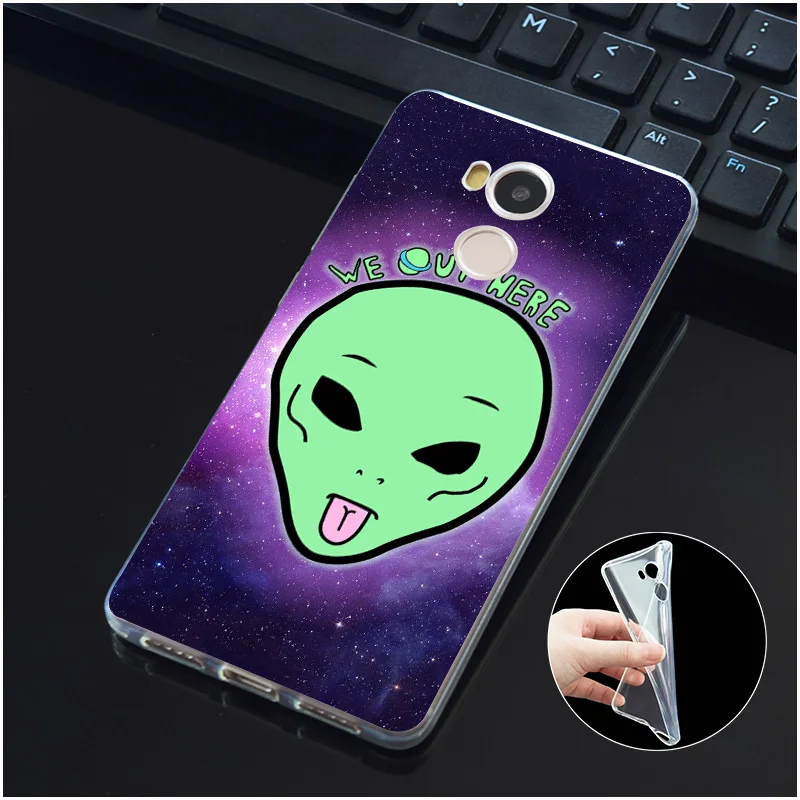 DREAMFOX M374 Alien Мягкий ТПУ силиконовый чехол для Xiaomi Redmi Note 3 4 5 Plus 3S 4A 4X 5A Pro Global |