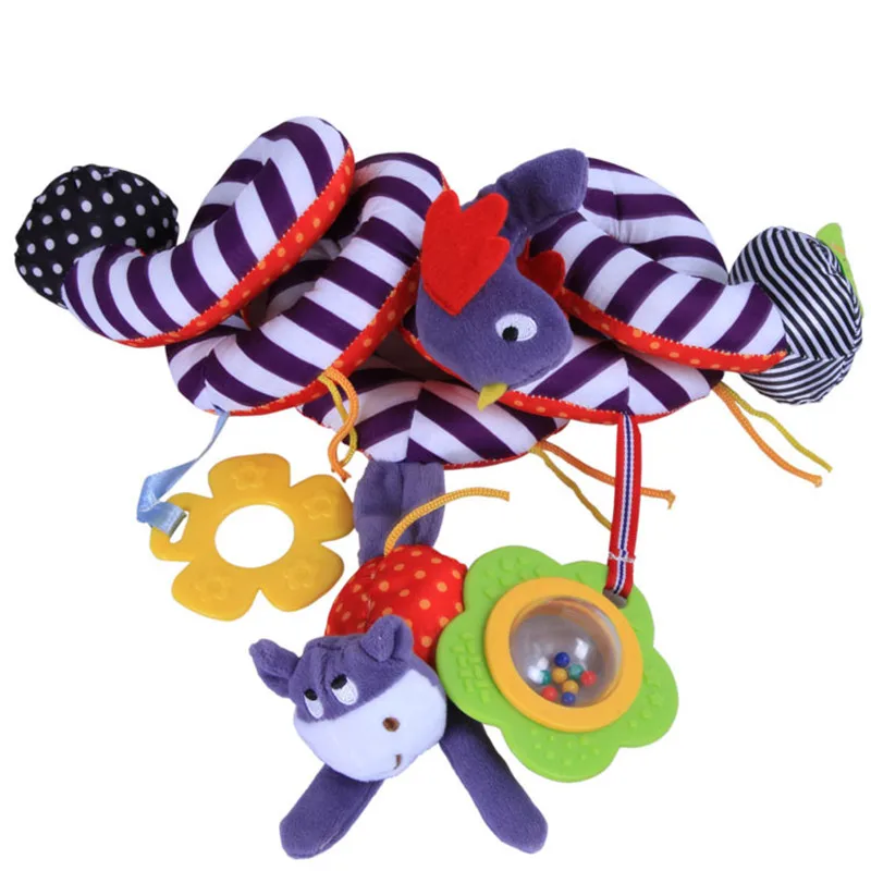 0-2 Years Baby Rattles Newborn Infant Teethers Toy Stroller Crib Bed Around Ring Bell Vocal Toys For Children Kids Birthday Gift | Игрушки и