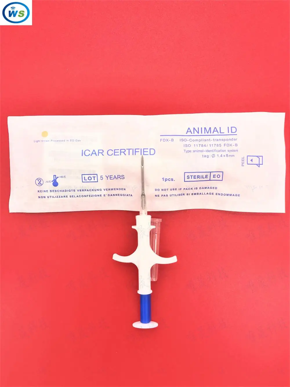 1 4*8 50 шт FDX B ISO11784/785 RFID Id инжектор Pet стеклянная бирка микрочип шприц для животных