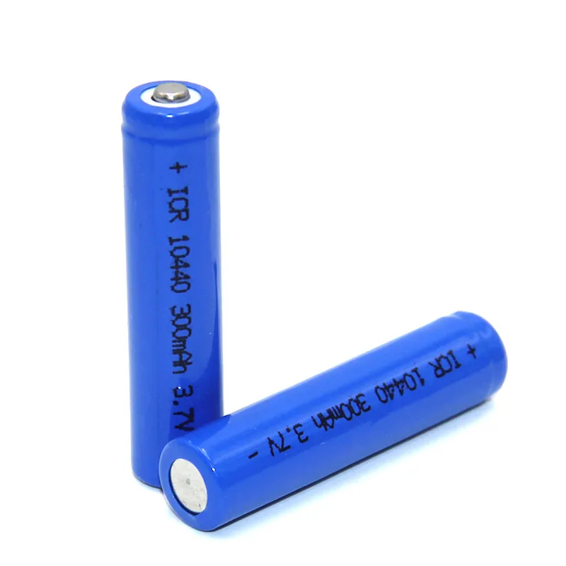 Высокое качество 4/8/12 шт 3 7 v 10440 350mah перезаряжаемая литиевая батарея фонарик