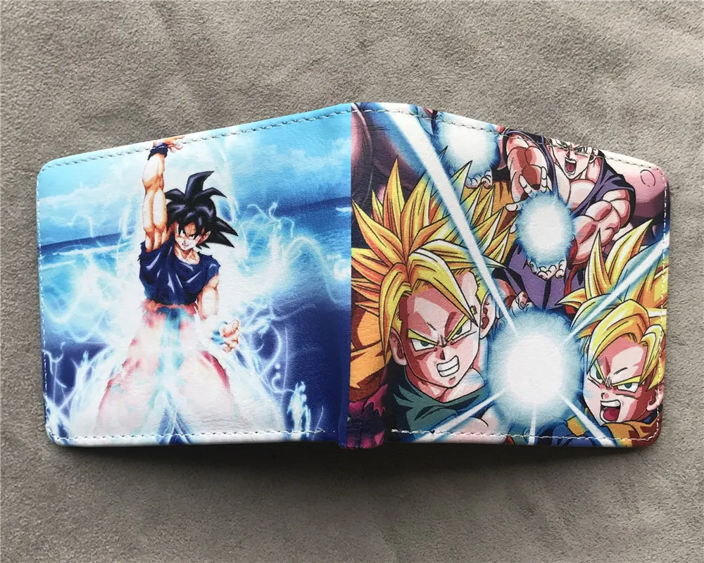 Мужской женский кошелек Dragon Ball Z кошелек молодых студентов аниме модные короткие кошельки мультфильм комикс кошелек доллар цена Otaku подарок