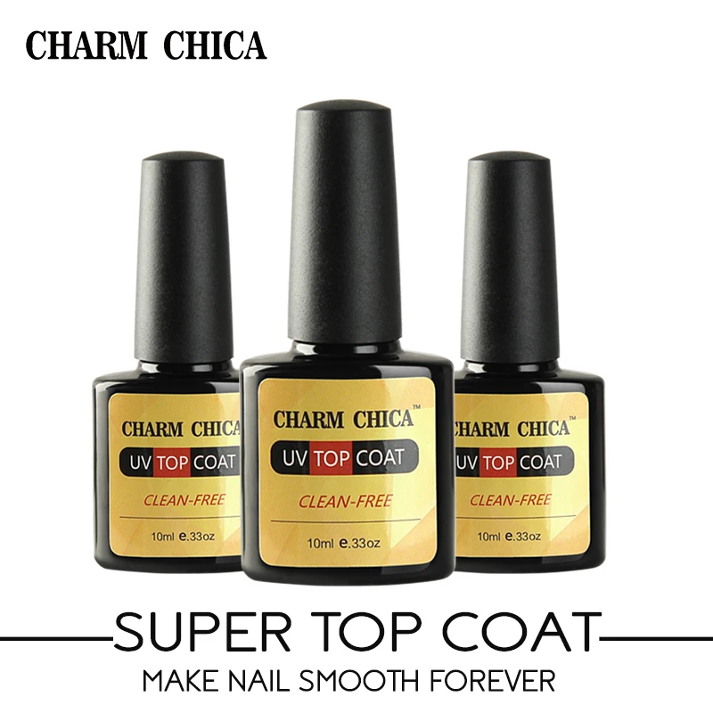 Шарм Чика базовый слой УФ гель светодиодный Matte Top Coat Soak Off длительный лак для