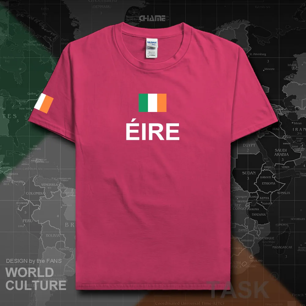 Eire Ирландия мужские футболки мода 2017 Джерси Нация Команда Хлопок Футболка