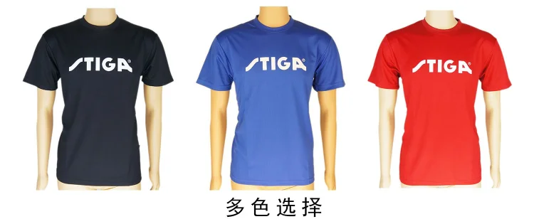 Оригинальная блузка с коротким рукавом для настольного тенниса stiga футболка
