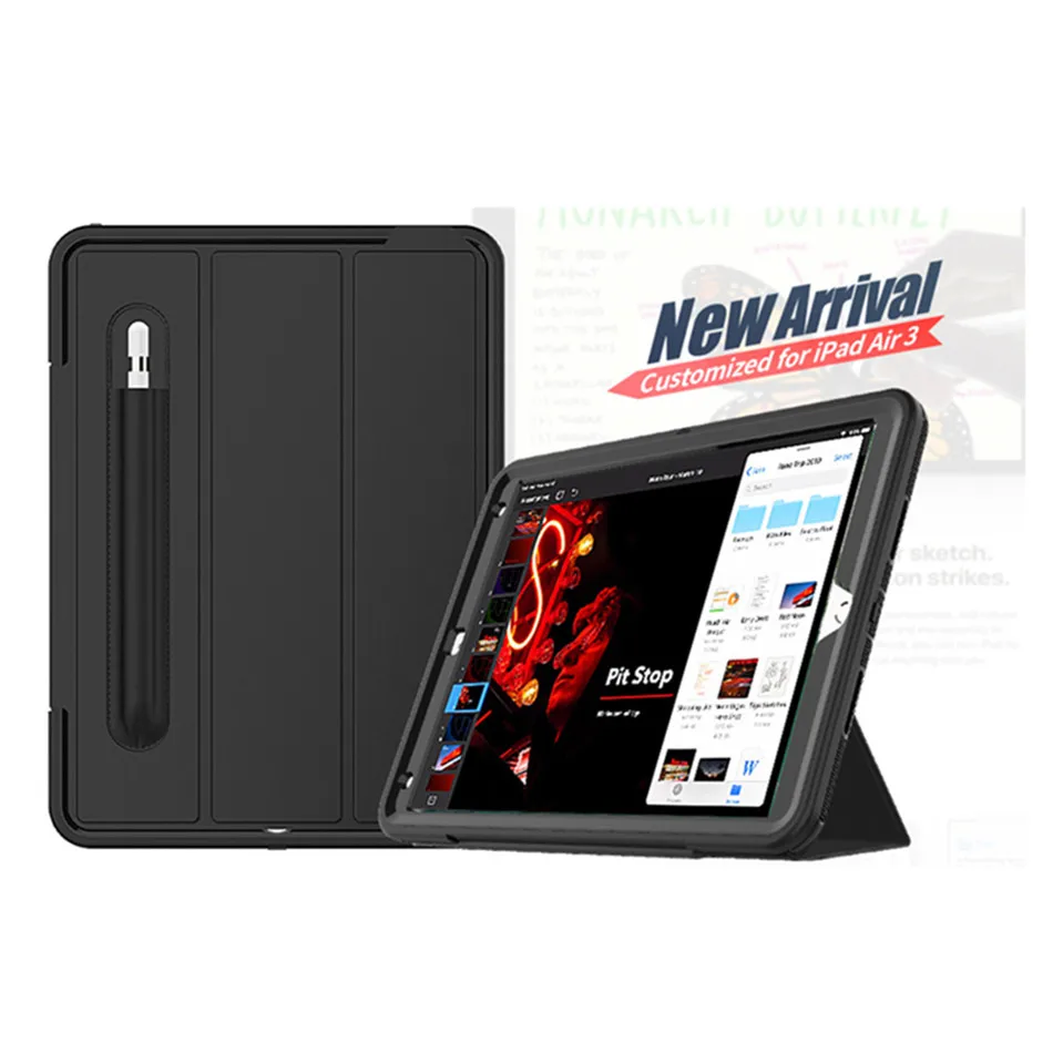 Для iPad Air 3 10,5 чехол Funda модель A2152 карандаш держатель для iPad Pro 10,5 дюймов сверхмощный противоударный полный защитный чехол