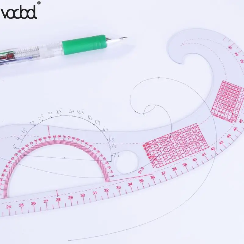 Практические 6 шт./компл. DIY Костюмы образец сортируя пошив по индивидуальному заказу линейки изгибами, совершает резку по многофункциональный линейка для лоскутного шитья инструменты