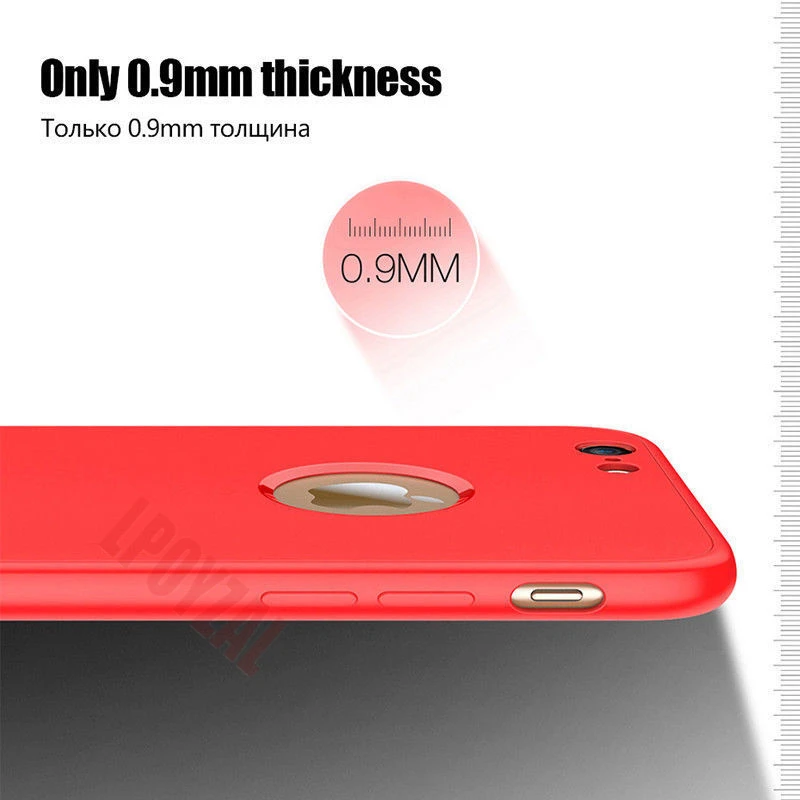 Luxury 360 Full body protection phone Case For iphone X XS MAX XR Soft Silicone TPU Slim Back Cover iPhone 8 7 6 6S Plus 5S |