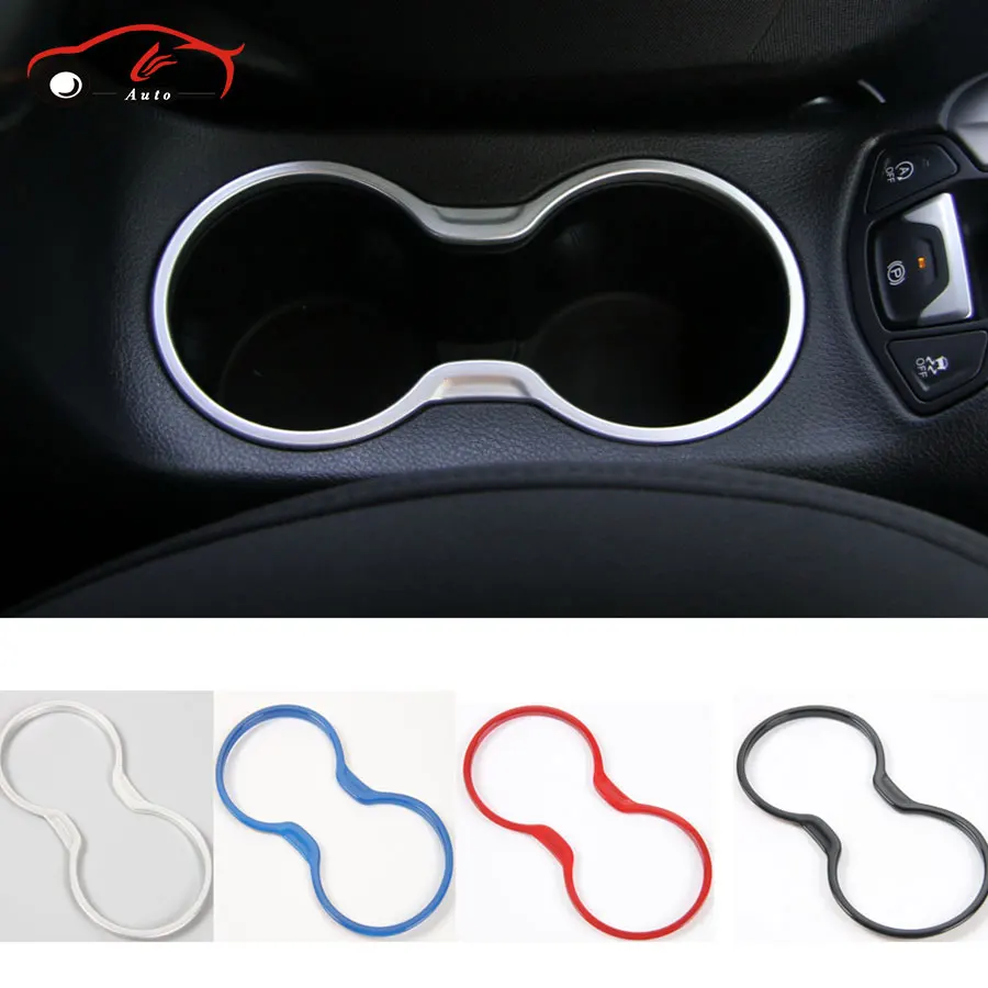 

Стайлинг автомобиля, зеркальная Обложка для держателя стакана для интерьера, обшивка для Jeep Compass 2017 2018, серебристый, красный, черный, синий, Новинка