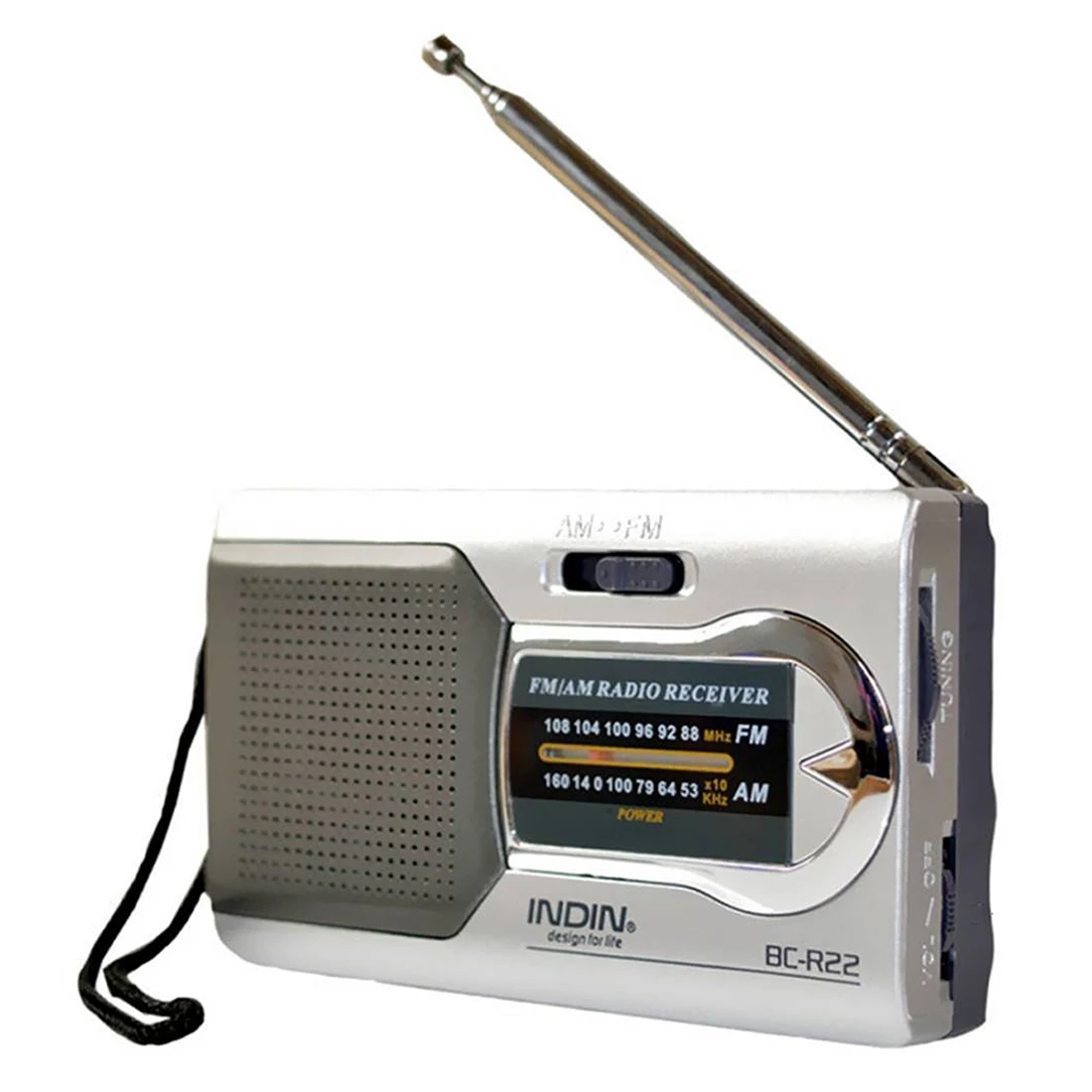 SCLS INDIN Серебристая Мини Телескопическая антенна am/fm Портативный мировой Тонкий