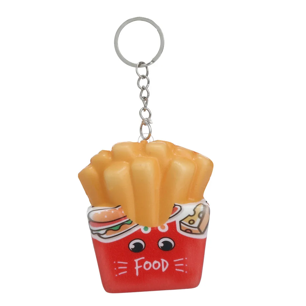 Squeeze soft Squishies Kawaii мультфильм Картофель фри чипсы медленно поднимающийся крем душистый брелок снятие стресса забавная игрушка в подарок Z0325