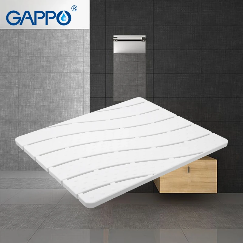 

GAPPO Wall Mounted Shower Seats Bath bench shower folding chair Shower Faucets bath tap mixers waterfall bath sets