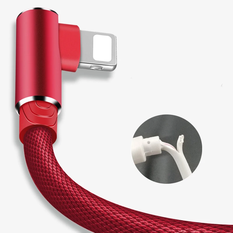USB кабель Suntaiho для iphone XS MAX зарядный освещения 90 градусов usb зарядки Синхронизация