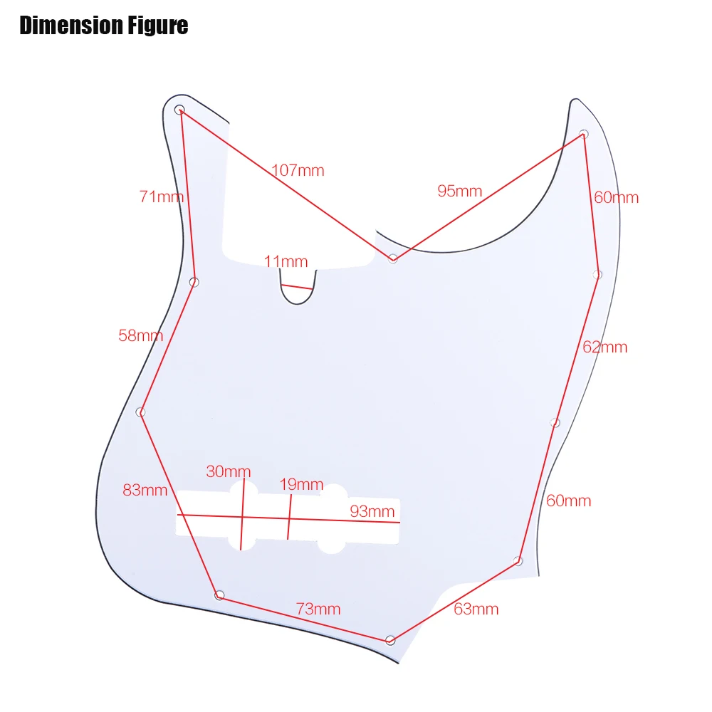 10 отверстий JB защита для захвата басов от царапин пластина стандартного