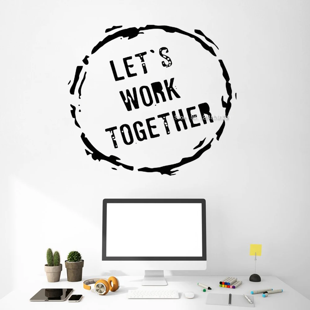 Офисное художественное оформление Переводные картинки цитаты офисное украшение