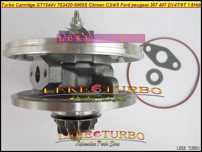 Турбокартридж CHRA GT1544V 750030 753420 740821 740821-0002 Турбокомпрессор для FORD CITROEN C3 C4 C5 307 407 DV4T