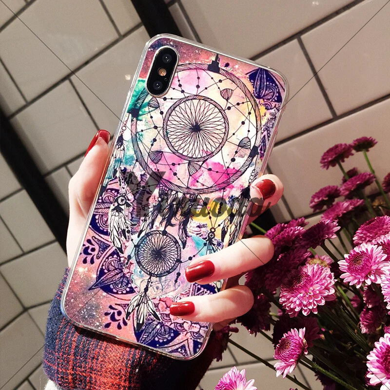 A13 Yinuoda мандала цветок ТПУ прозрачный чехол для телефона чехол для Apple iPhone 8 7 6 6S Plus X XS MAX 5 5S SE XR чехол - Цвет: A13