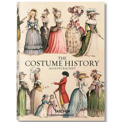 New COSTUMES HISTORY Classical palace costume design history book for adult Auguste Laxi costume hardcover book