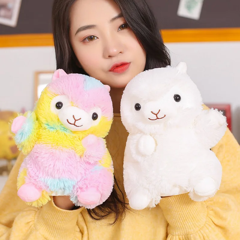 Aeruiy Cartoon Alpaca Appease Interactive Puppet Plush Toy Doll Stuffed Animal Glove Kindergarten Children Education Gift | Игрушки и