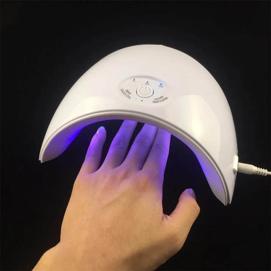 Новый 36 Вт Led УФ-лампы для ногтей сушилка всех Гель-лак Маникюр 12 шт. светодиодов с