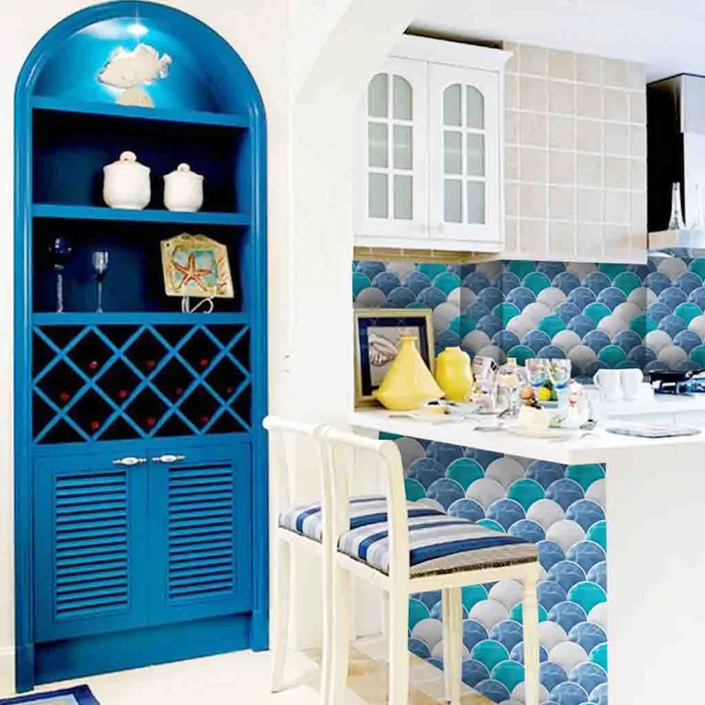 Новинка 2019 наклейка в виде рыбьей скалы художественная металлическая на стену