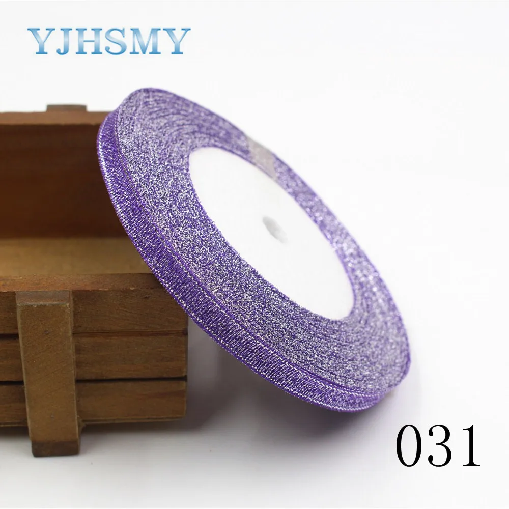 YJHSMY K 171018 6MM 34 Цвет по выбору 1 рулон (25 ярдов) 6 мм зеленый лук лента вечерние