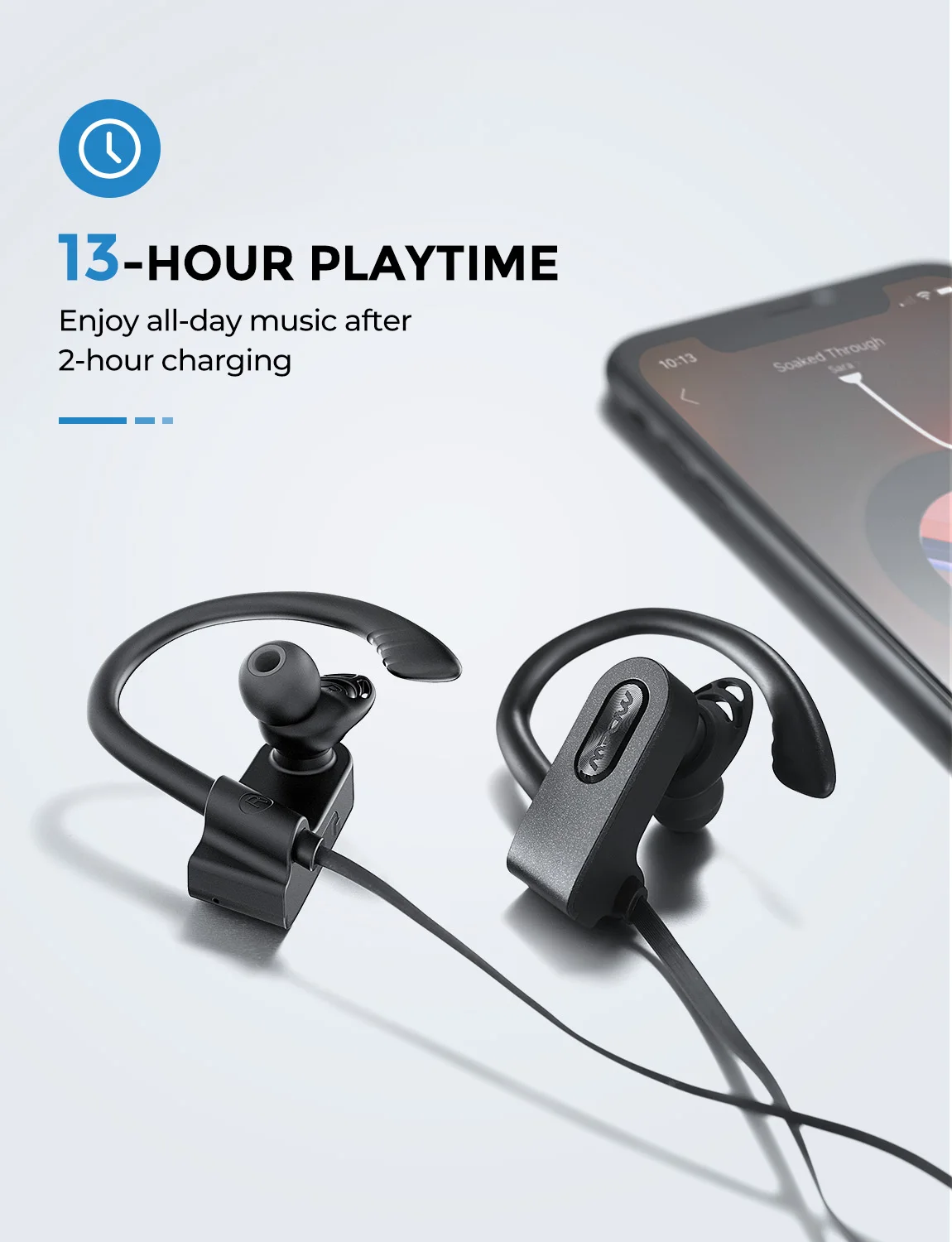 Mpow Пламя 2 беспроводной Bluetooth 5,0 наушники IPX7 водонепроницаемый с CVC6.0 шумоподавление Спорт для iphone Xiaomi