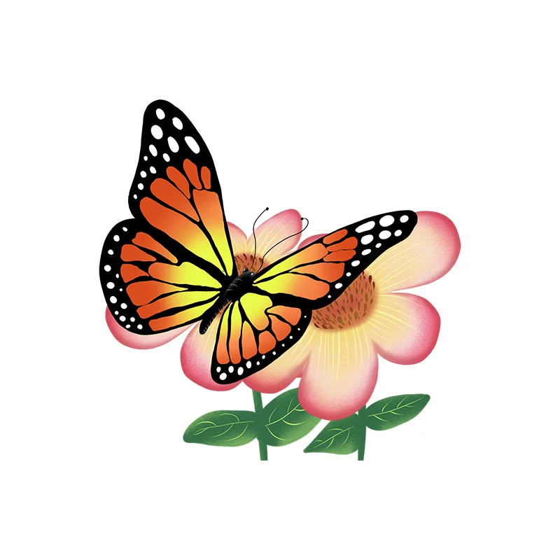 YOJA настенные наклейки с бабочками на ветке цветов 21 9 х21 см милые Мультяшные для