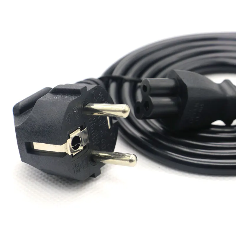 Портативный 3 зубчатый 1 5 м кабель питания с европейской вилкой для Dell Lenovo ASUS HP ACER