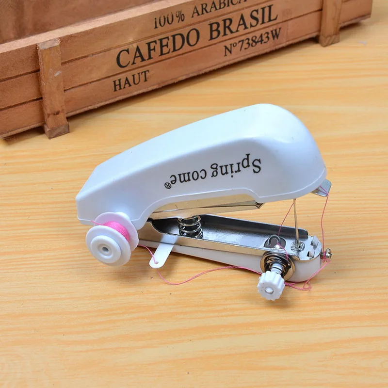 Карманная ручная швейная машина портативная мини-швейная беспроводная быстрый