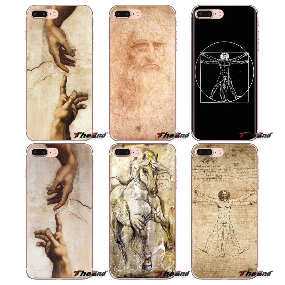 Мягкий прозрачный чехол для Samsung Galaxy S3 S4 S5 Mini S6 S7 Edge S8 S9 S10 Plus Note 3 4 5 8 9 Italy leonardo da vinci art