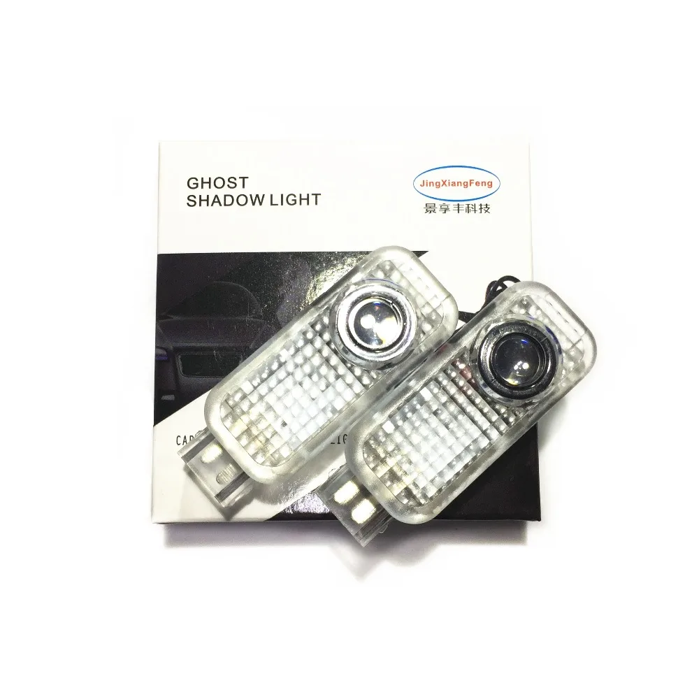 

JXF Car Light Signal Decorative Lamp LED Cayenne Octavia Roomster Febia Door Welcome Passat Phaeton A4 Superb Projector Laser