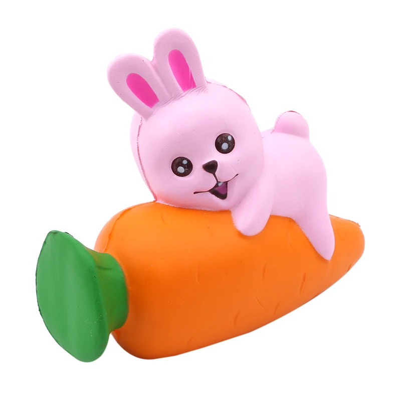 Kawaii Jumbo замедлить рост Squeeze морковь кролик игрушка антистрессовый мяч Забавный