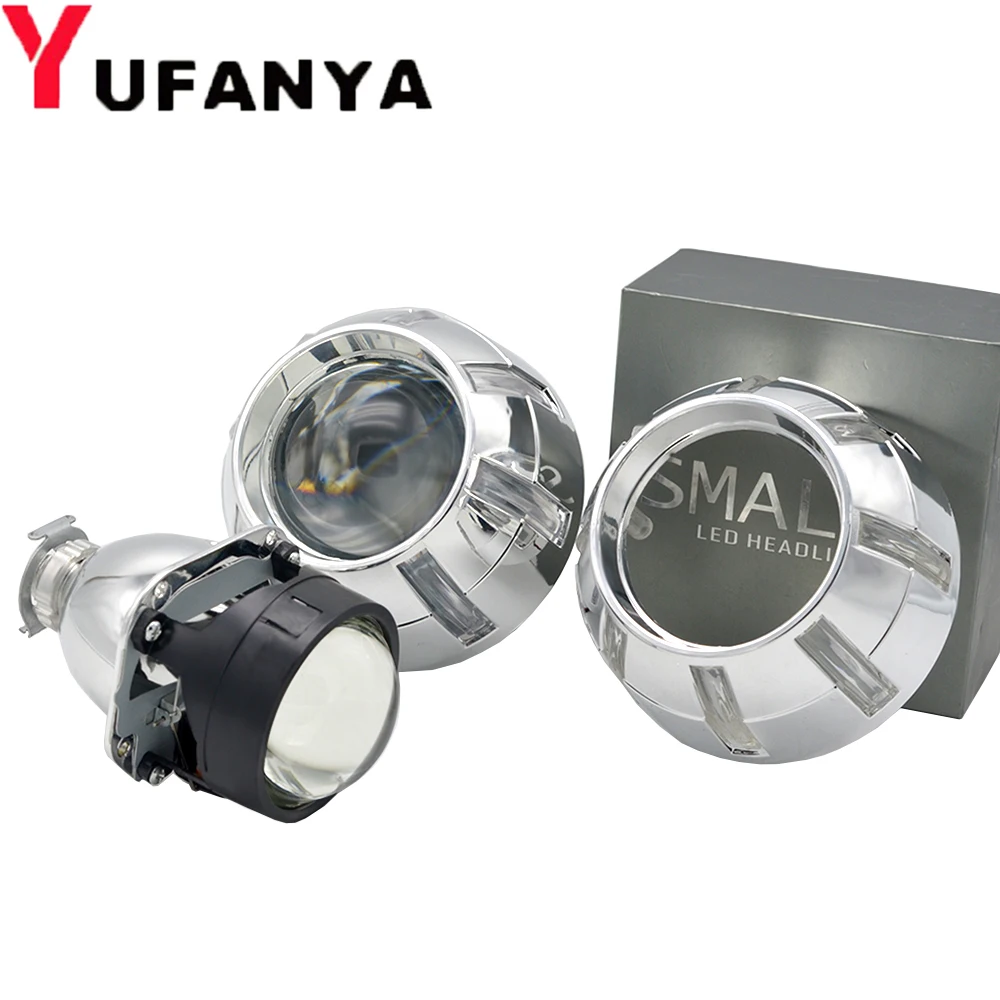 Биксеноновая линза для проектора 2 5 дюйма hid 3 0 кожухи с глазами демонов