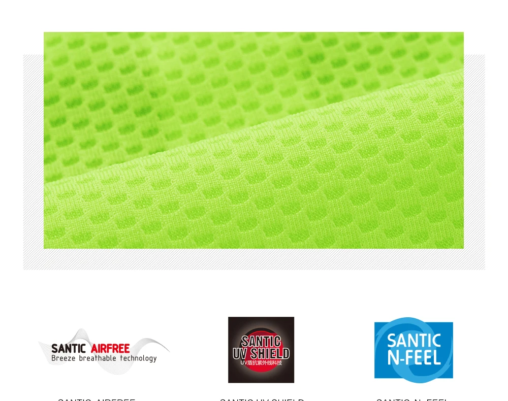 Santic майки Pro Fit противоскользящие рукава манжеты дорожный велосипед MTB с коротким рукавом Одежда для езды на велосипеде четыре цвета C02107 мужские велосипедные шорты